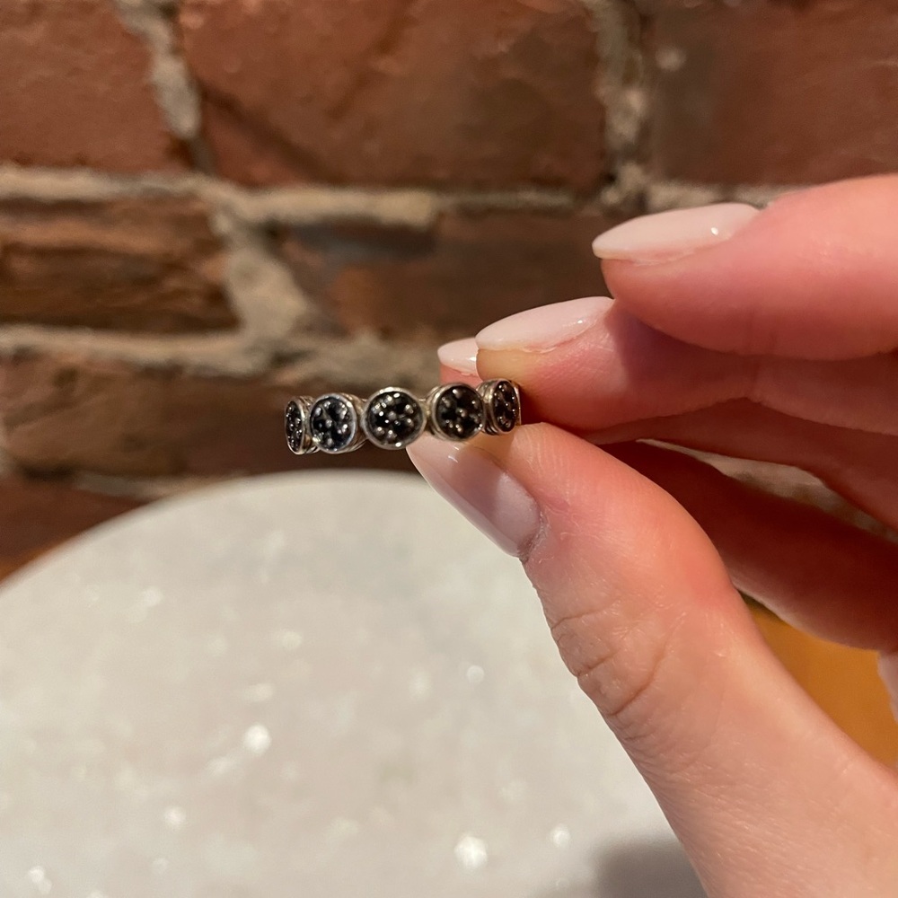 John Hardy Silver and Black Ring - Picture 4 of 6